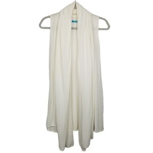 Alice + Olivia Sheer Draped Textured Vest Cardigan Shawl Women's One Size